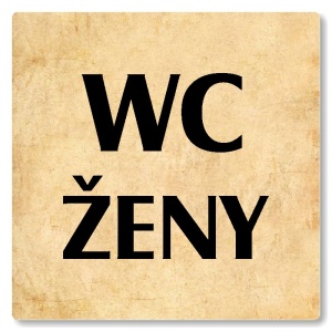 WC ženy, 118x118mm, pergamen, Nevada